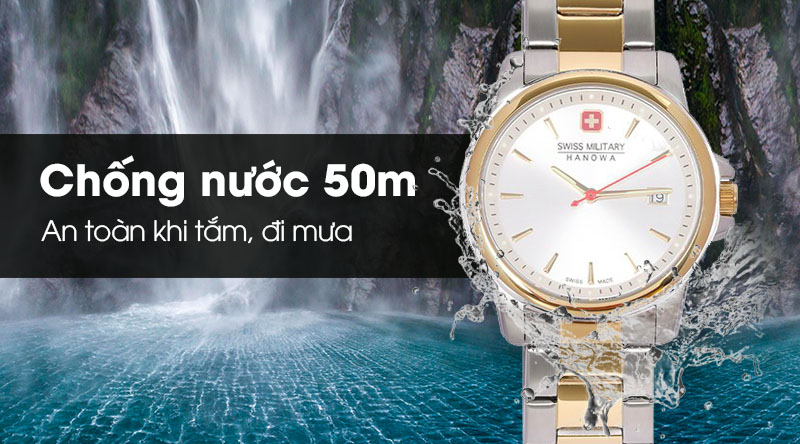 Đồng hồ nam Swiss Military 06-5230.7.55.001 có hệ số chống nước 5 ATM