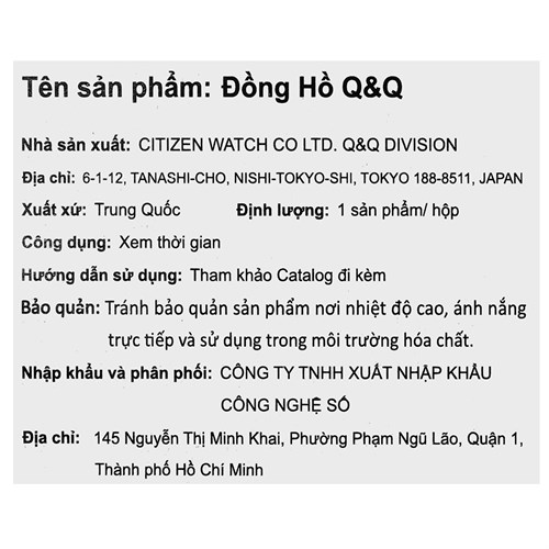 Đồng hồ Q&Q 40 mm Nam S392J010Y Màu Vàng