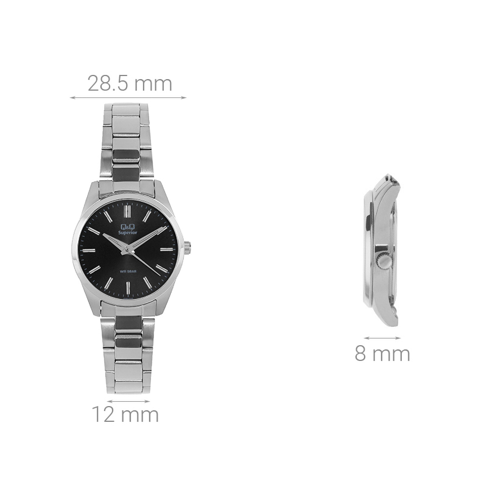 Đồng hồ Q&Q 28.5 mm Nữ S393J202Y Màu Bạc
