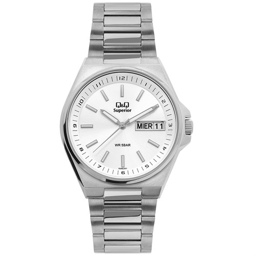 Đồng hồ Q&Q 40 mm Nam S396J201Y Màu Bạc