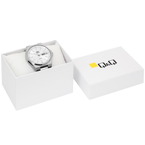 Đồng hồ Q&Q 40 mm Nam S396J201Y Màu Bạc