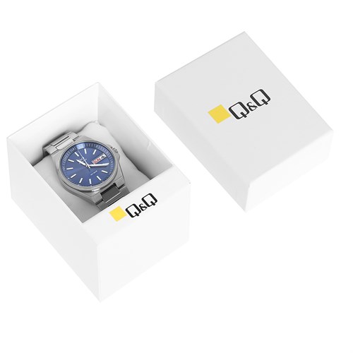 Đồng hồ Q&Q 40 mm Nam S396J212Y Màu Bạc