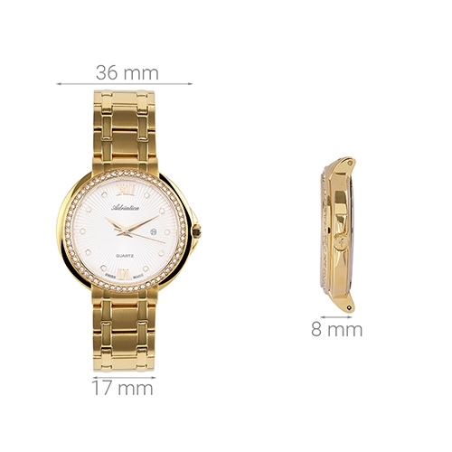 Đồng hồ ADRIATICA 36 mm Nữ A3812.1183QZ Màu Vàng