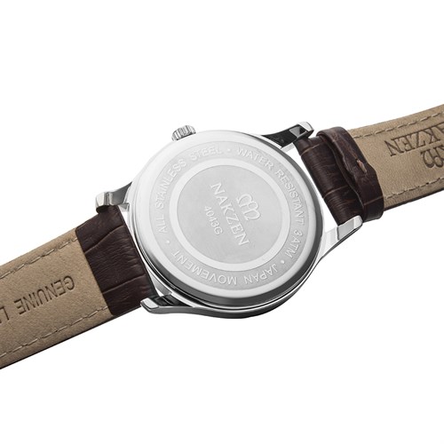 Đồng hồ NAKZEN 40 mm Nam SL4043GBN-7 Màu Nâu