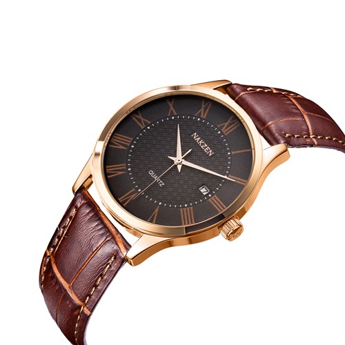 Đồng hồ NAKZEN 40 mm Nam SL4043GREBN-6N0 Màu Nâu