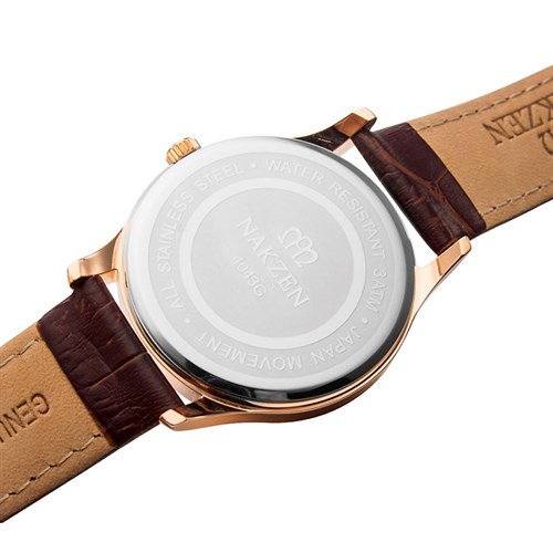 Đồng hồ NAKZEN 40 mm Nam SL4043GREBN-6N0 Màu Nâu