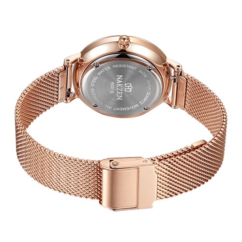 Đồng hồ NAKZEN Hoa & Gió 32 mm Nữ SS9001LRE-7NO Màu Vàng Hồng