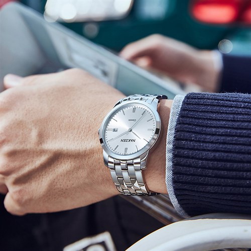 Đồng hồ NAKZEN 38 mm Nam SS4072G-7 Màu Bạc