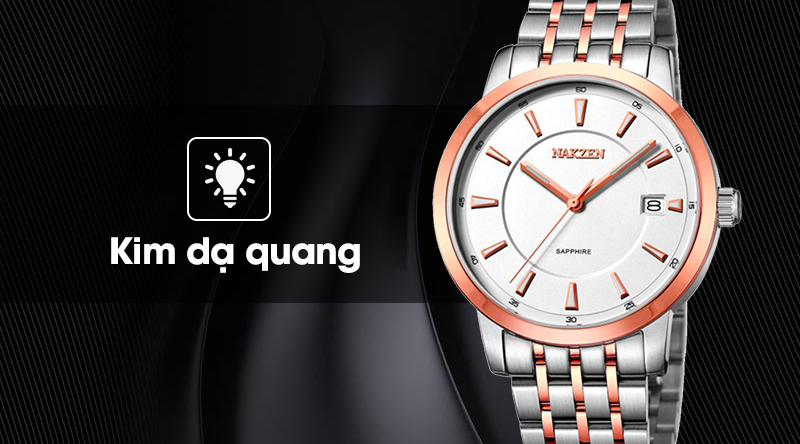 Đồng hồ Nam Nakzen SS4027GTR-7N0 có kim dạ quang hữu dụng Đồng hồ Nam Nakzen SS4027GTR-7N0 có kim dạ quang hữu dụng