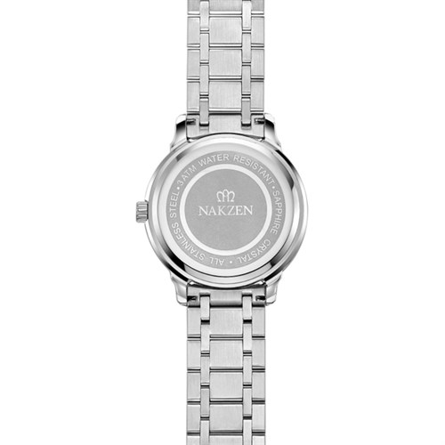 Đồng hồ NAKZEN 42 mm Nam SS4021GTR-7N0 Màu Bạc