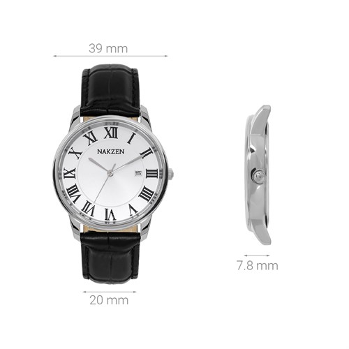 Đồng hồ NAKZEN 39 mm Nam SL4090G-7 Màu Đen