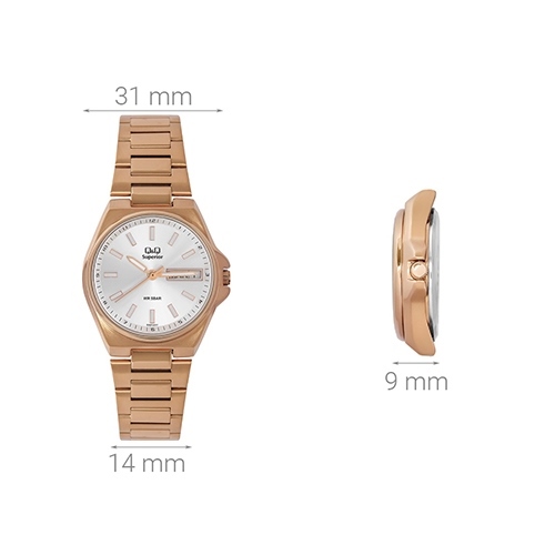 Đồng hồ Q&Q 31 mm Nữ S397J011Y Màu Vàng