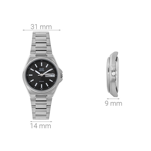 Đồng hồ Q&Q 31 mm Nữ S397J202Y Màu Bạc