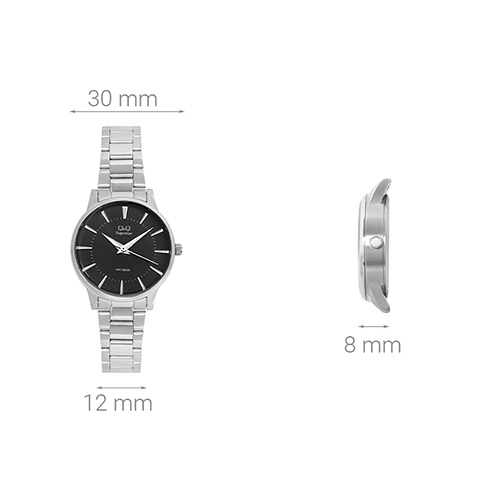 Đồng hồ Q&Q 30 mm Nữ S399J202Y Màu Bạc