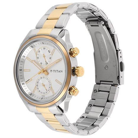 Đồng hồ TITAN 48 mm Nam 1733BM01 Màu Bạc