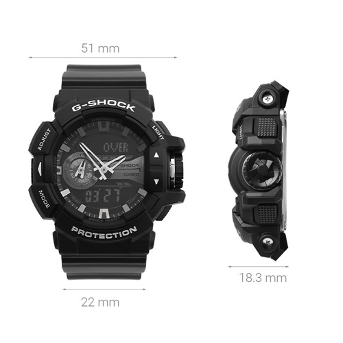 Đồng hồ G-SHOCK 51 mm Nam GA-400GB-1ADR Màu Đen