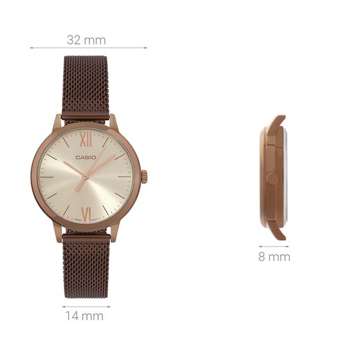 Đồng hồ CASIO 32 mm Nữ LTP-E157MR-9ADF Màu Vàng