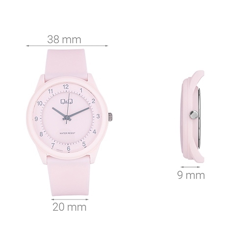 Đồng hồ Q&Q 38 mm Nữ VS60J010Y Màu Hồng