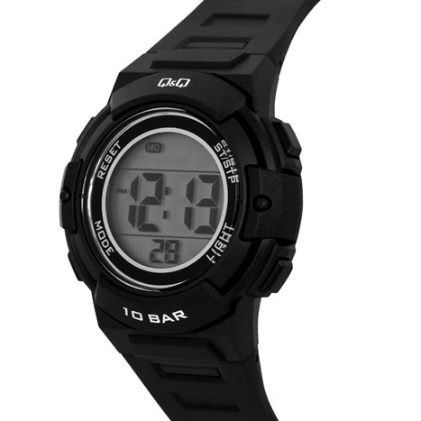 Đồng hồ Q&Q 36 mm Unisex M185J007Y Màu Đen