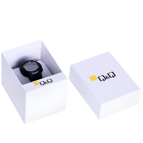 Đồng hồ Q&Q 36 mm Unisex M185J007Y Màu Đen