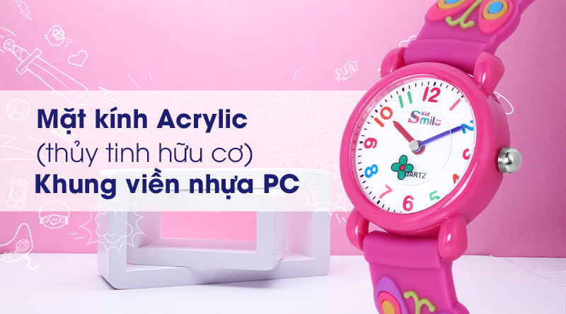 Đồng hồ trẻ em Smile Kid SL032-01 có khả năng chịu lực tốt