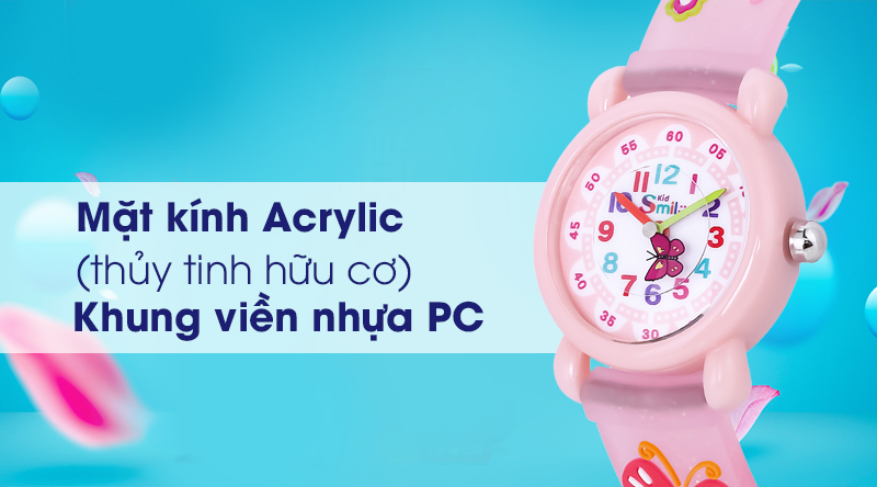 Đồng hồ trẻ em Smile Kid SL040-01 được trang bị lớp vỏ cứng cáp