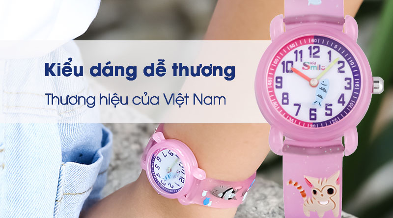 Đồng hồ trẻ em Smile Kid SL049-01 có thiết kế đáng yêu