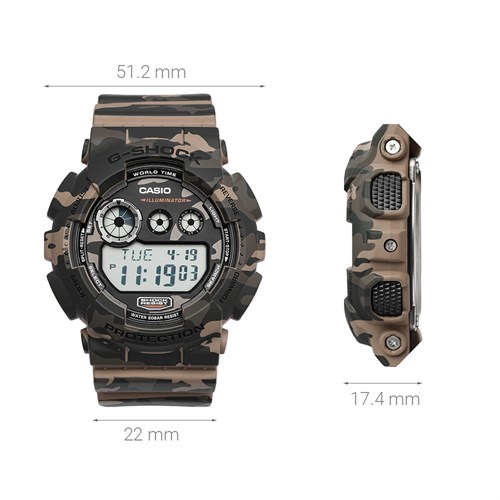 Đồng hồ G-SHOCK 51.2 mm Nam GD-120CM-5DR Màu Xanh bộ đội