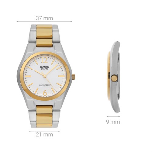Đồng hồ CASIO Timeless 37 mm Nam MTP-1253SG-7ADF Màu Bạc