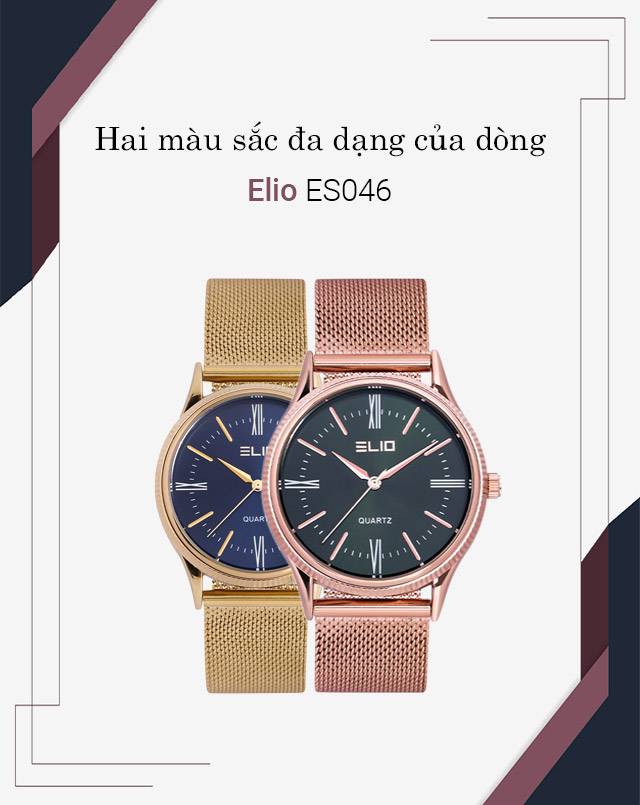 Tổng quan về đồng hồ nam Elio ES046-02 Tổng quan về đồng hồ nam Elio ES046-02