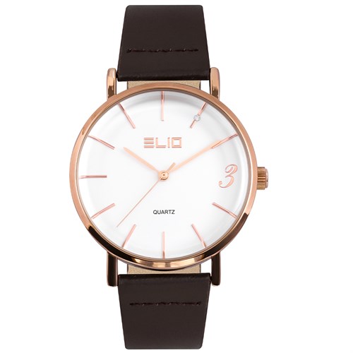 Đồng hồ ELIO 40 mm Nam EL052-01 Màu Nâu