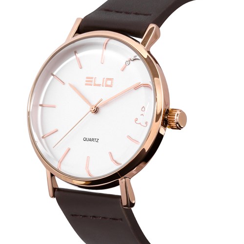 Đồng hồ ELIO 40 mm Nam EL052-01 Màu Nâu