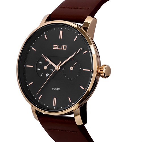 Đồng hồ ELIO 42 mm Nam EL054-01 Màu Nâu