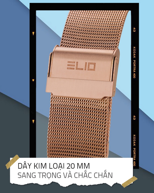 Đồng hồ Nam Elio ES060-01 sở hữu dây đeo bền đẹp, chống oxi hóa Đồng hồ Nam Elio ES060-01 sở hữu dây đeo bền đẹp, chống oxi hóa
