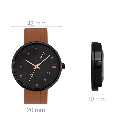 Đồng hồ ELIO 42 mm Nam EL055-01 Màu Nâu