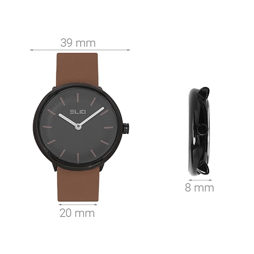 Đồng hồ ELIO 39 mm Nam EL060-01 Màu Nâu