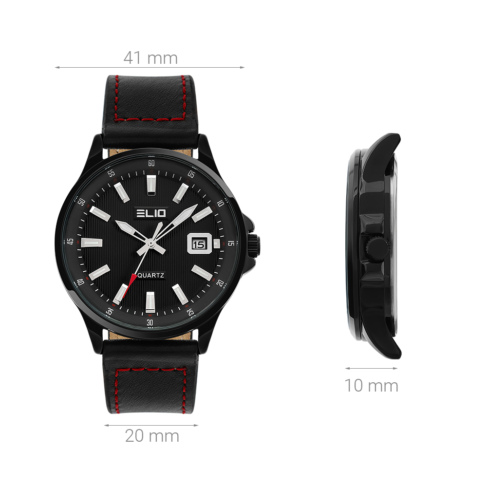 Đồng hồ ELIO 41 mm Nam EL065-01 Màu Đen