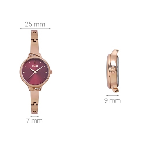 Đồng hồ ELIO Nàng Thơ 25 mm Nữ ES032-01 Màu Vàng Hồng