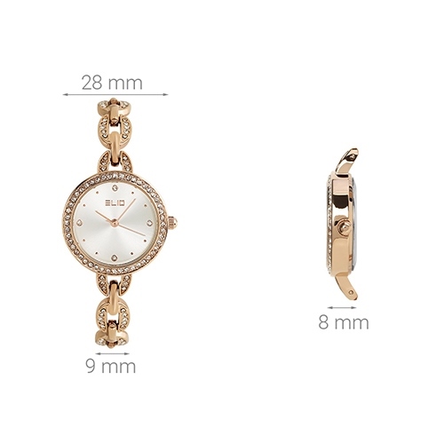 Đồng hồ ELIO 28 mm Nữ ES033-01 Màu Vàng