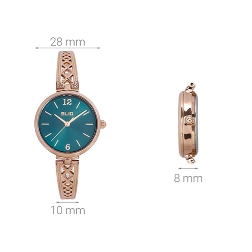 Đồng hồ ELIO Nàng Thơ 28 mm Nữ ES037-01 Màu Vàng Hồng