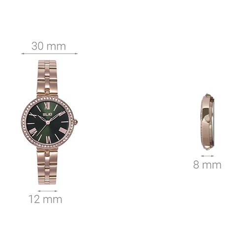 Đồng hồ ELIO Nàng Thơ 30 mm Nữ ES041-01 Màu Vàng Hồng