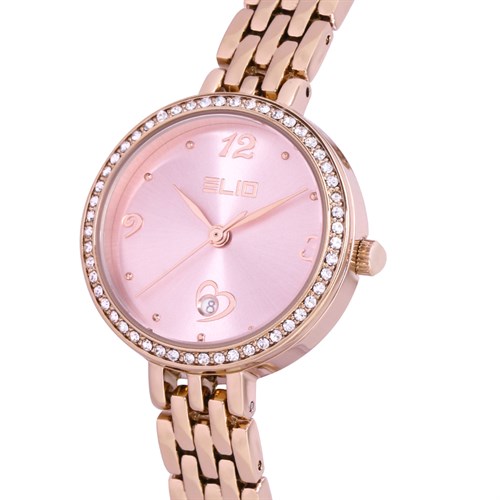 Đồng hồ ELIO Nàng Thơ 28 mm Nữ ES044-01 Màu Vàng Hồng