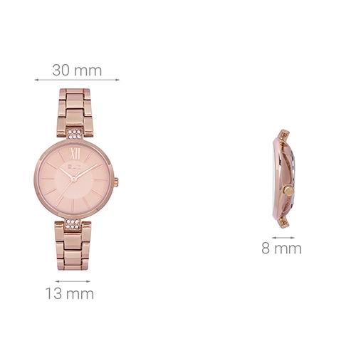 Đồng hồ ELIO Nàng Thơ 30 mm Nữ ES050-01 Màu Vàng Hồng