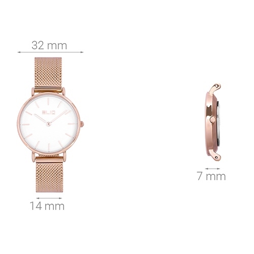 Đồng hồ ELIO Nàng Thơ 32 mm Nữ ES051-01 Màu Vàng Hồng