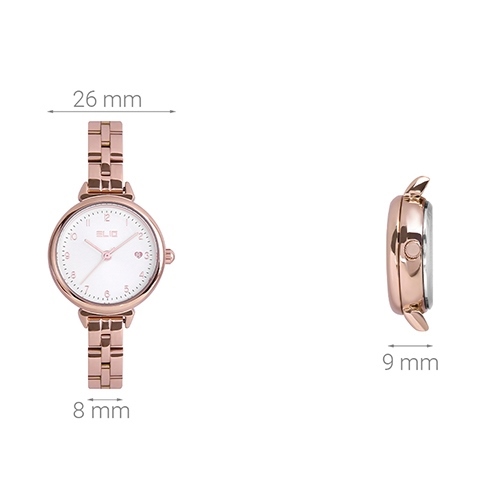 Đồng hồ ELIO Nàng Thơ 26 mm Nữ ES052-01 Màu Vàng Hồng