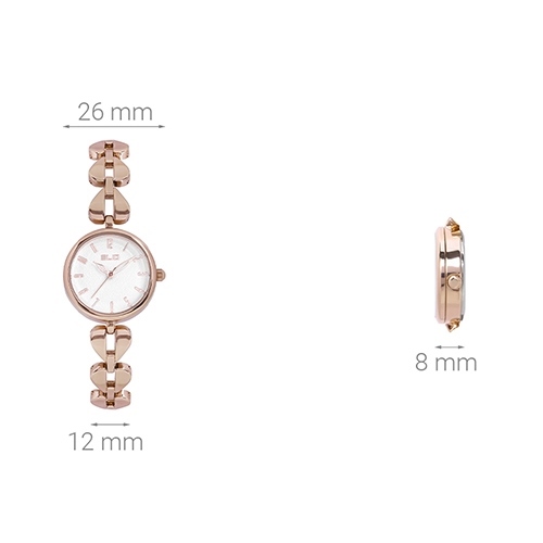 Đồng hồ ELIO Nàng Thơ 26 mm Nữ ES055-01 Màu Vàng Hồng