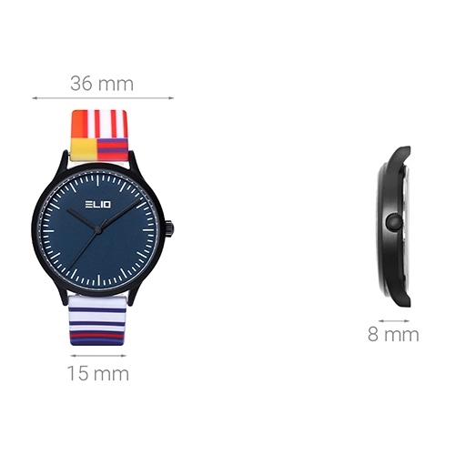 Đồng hồ ELIO Nàng Thơ 36 mm Nữ EL026-01 Màu Màu combo