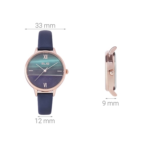 Đồng hồ ELIO Nắng Xuân 33 mm Nữ EL029-01 Màu Xanh Dương