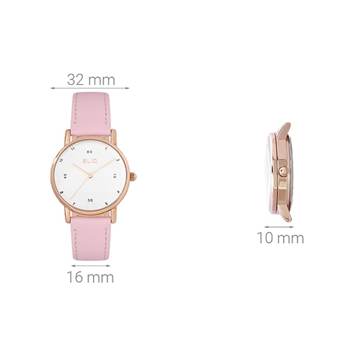 Đồng hồ ELIO Nắng Xuân 32 mm Nữ EL031-01 Màu Hồng