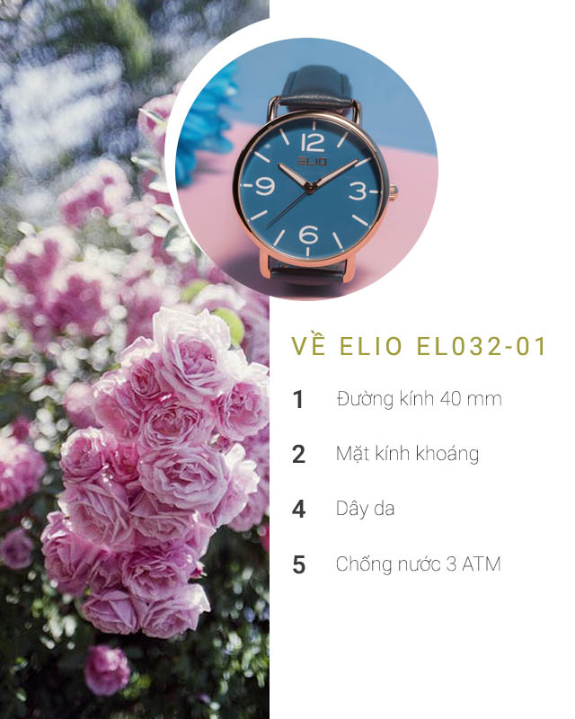 Tổng quan về đồng hồ unisex Elio EL032-01